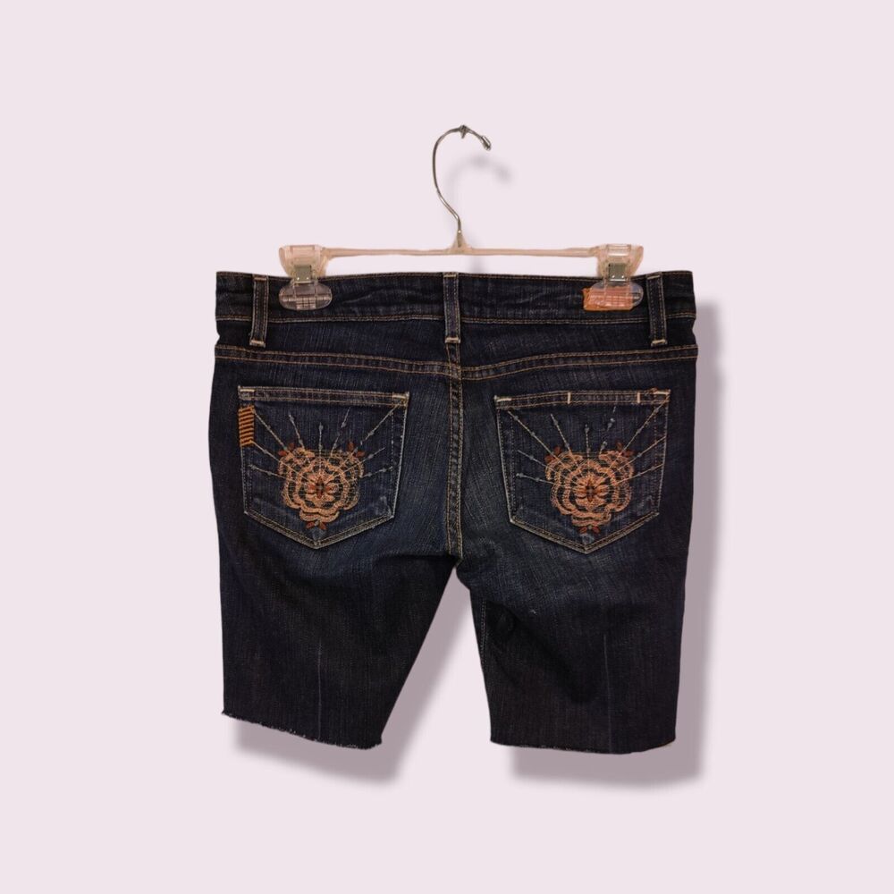PAIGE Women's jeans shorts cut-offs Boho Denim bermuda Laurel Canyon Size 29